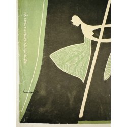 Original Plakat - Bal Des Points Et Chausses 1957