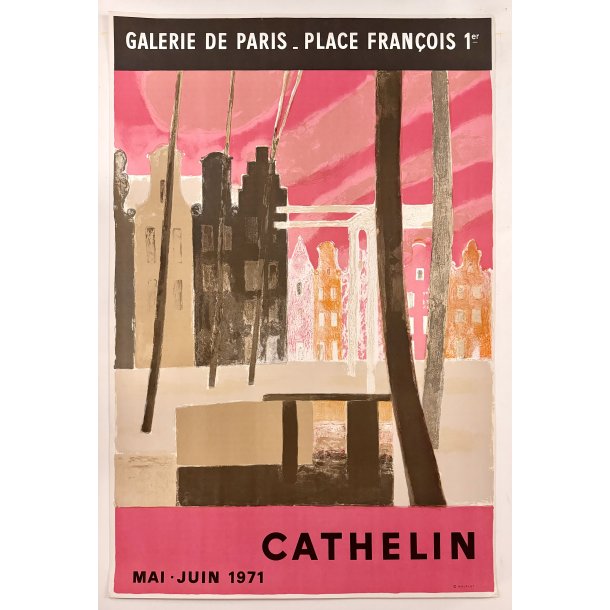 Original Plakat - Galerie De Paris, Cathelin