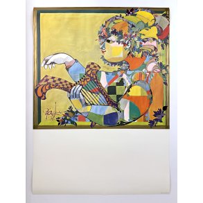 Original Vintage Plakat  � Wiinblads Vidunderlige Verden � Aarhus Kunstmuseum � Bj�rn Wiinblad 1973