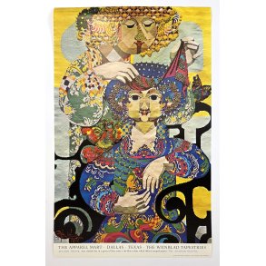 Original Vintage Plakat ��The Wiinblad Tapestries � Tusind Og �n Nat�� Bj�rn Wiinblad � 1972