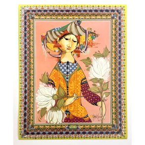 Original Vintage Plakat - Lady Of The East / �st - Bj�rn Wiinblad 1970