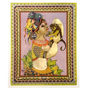 Original Vintage Plakat - Lady Of The South / Syd - Bj�rn Wiinblad 1970