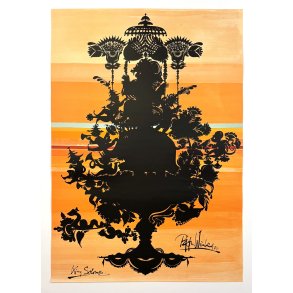 Original Vintage Plakat - King Solomon (Orange) - Bj�rn Wiinblad1975