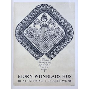 Original Vintage Plakat - Bj�rn Wiinblads Hus - Boligtekstiler 1970�erne