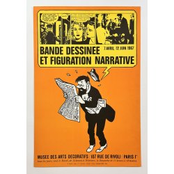 Original vintage plakat � Bande dessin�e et figuration narrative � Herg� � 1967
