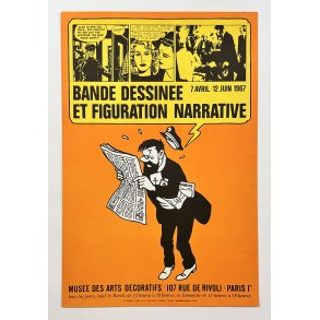 Original vintage plakat � Bande dessin�e et figuration narrative � Herg� � 1967