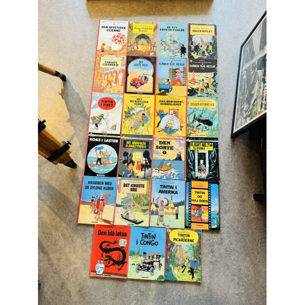 Tintin Album Samling 23 stk