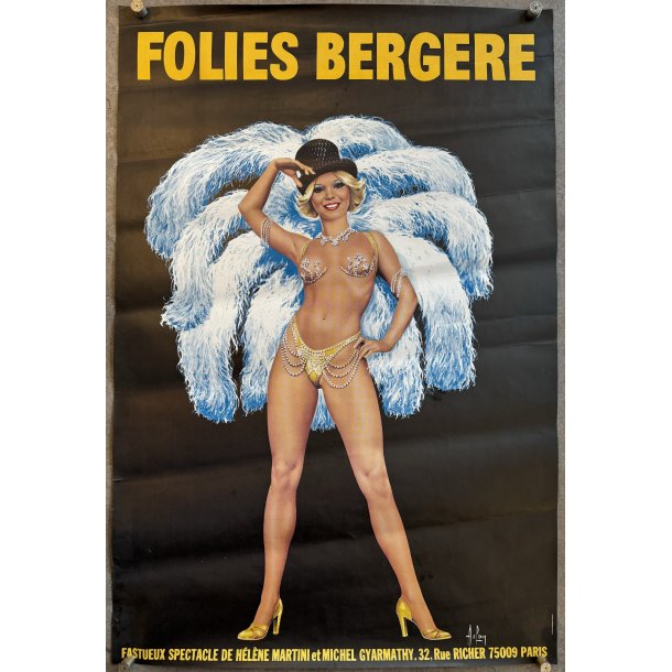 Original Plakat - Folies Bergere, Aslan 