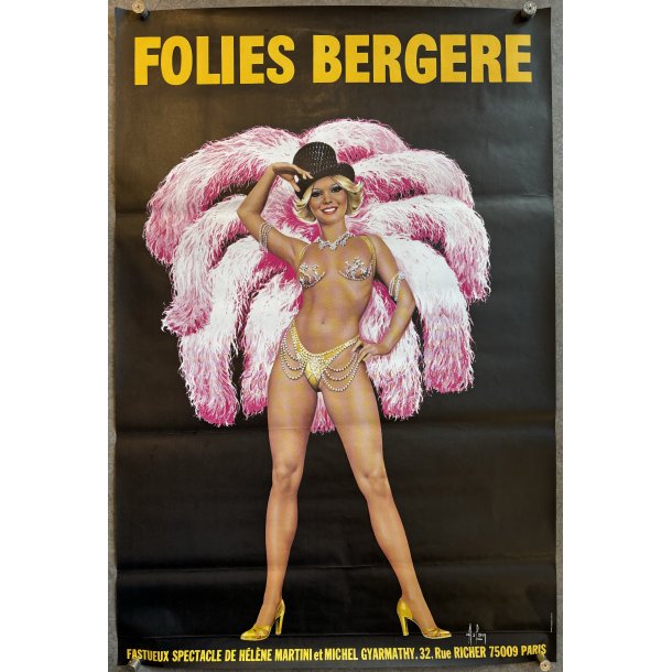 Original Plakat - Folies Bergere, Aslan 