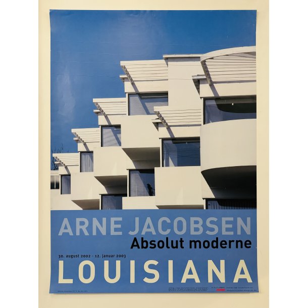 Original Plakat - Arne Jacobsen, Absolut Moderne - Louisiana 2003