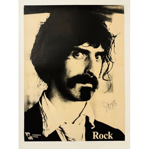 Original Plakat - Frank Zappa, Politikens Forlag - Rock