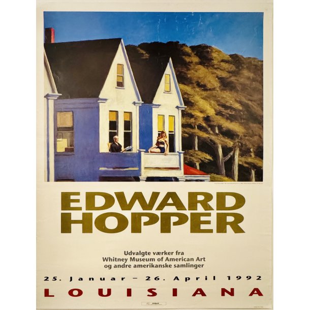 Original Plakat - Edward Hopper, Louisiana 1992