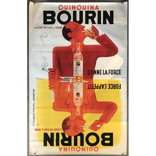 Original Plakat - Bourin Quinquina