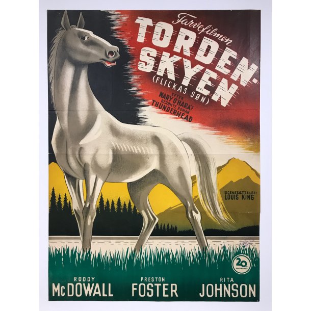 Torden-skyen - Original filmplakat, ca 62x85cm