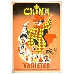 Original Vintage Plakat - China Variet�n - Gunnar Bergenholtz 1944