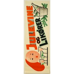 Original Plakat - Julevine Og Likrer