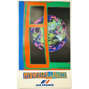 Original Vintage Plakat - Merveilles De La Terre - Air France