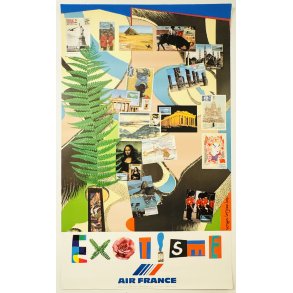 Original Vintage Plakat - Exotisme, Air France