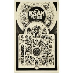 Original Plakat - KSAN FM95, A Metromedia Stereo Station 1971