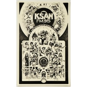 Original Plakat - KSAN FM95, A Metromedia Stereo Station 1971 