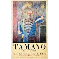 Original Plakat - Tamayo, Muse d'art Moderne De La Ville De Paris 1974