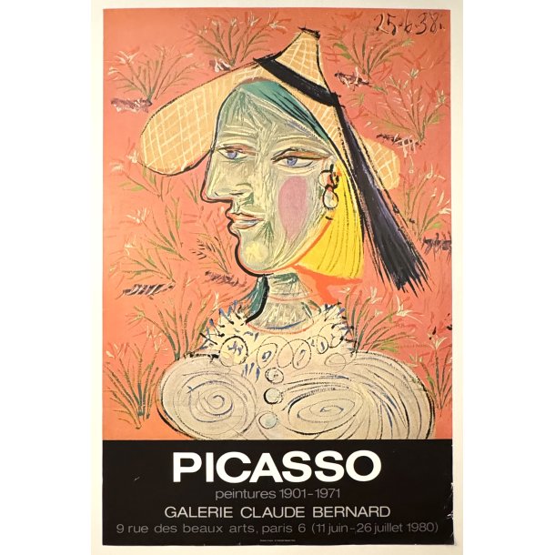 Original Plakat - Picasso, Galerie Claude Bernard 1980