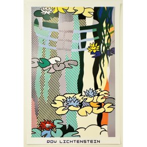 Roy Lichtenstein, Waterlilies With Japanese Bridge