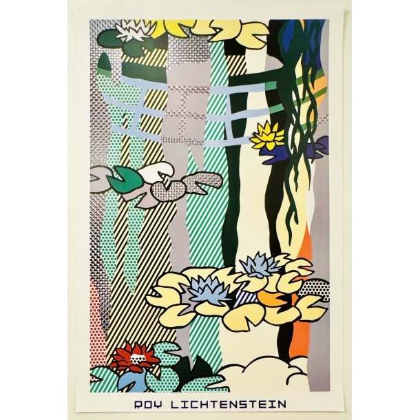 Roy Lichtenstein, Waterlilies With Japanese Bridge