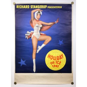 Original Plakat - Holiday on ice 1961