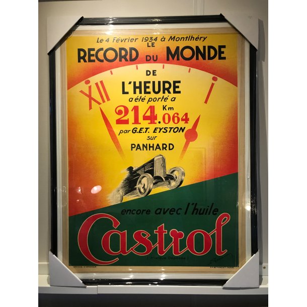 Original Plakat - Castrol, Panhard