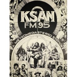Original Plakat - KSAN FM95, A Metromedia Stereo Station 1971