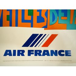 Original Vintage Plakat - Merveilles De La Terre - Air France