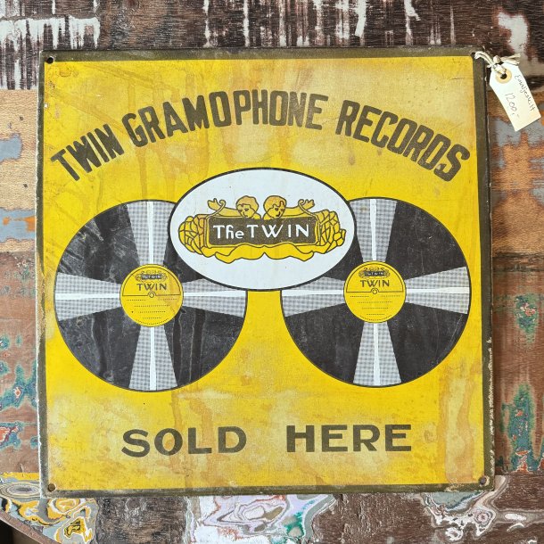 Emaljeskilt - Twin Gramophone Records - Sold Here