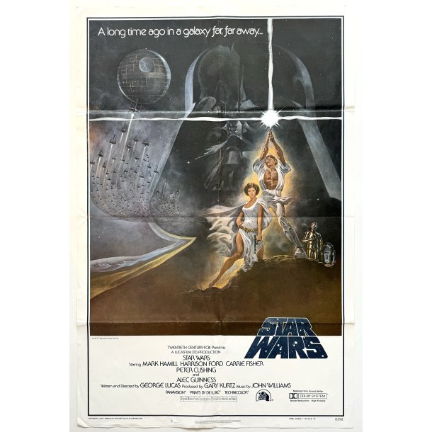 Star Wars - Original Amerikansk Filmplakat 1977