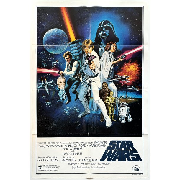 Star Wars - Original Amerikansk Filmplakat 1977