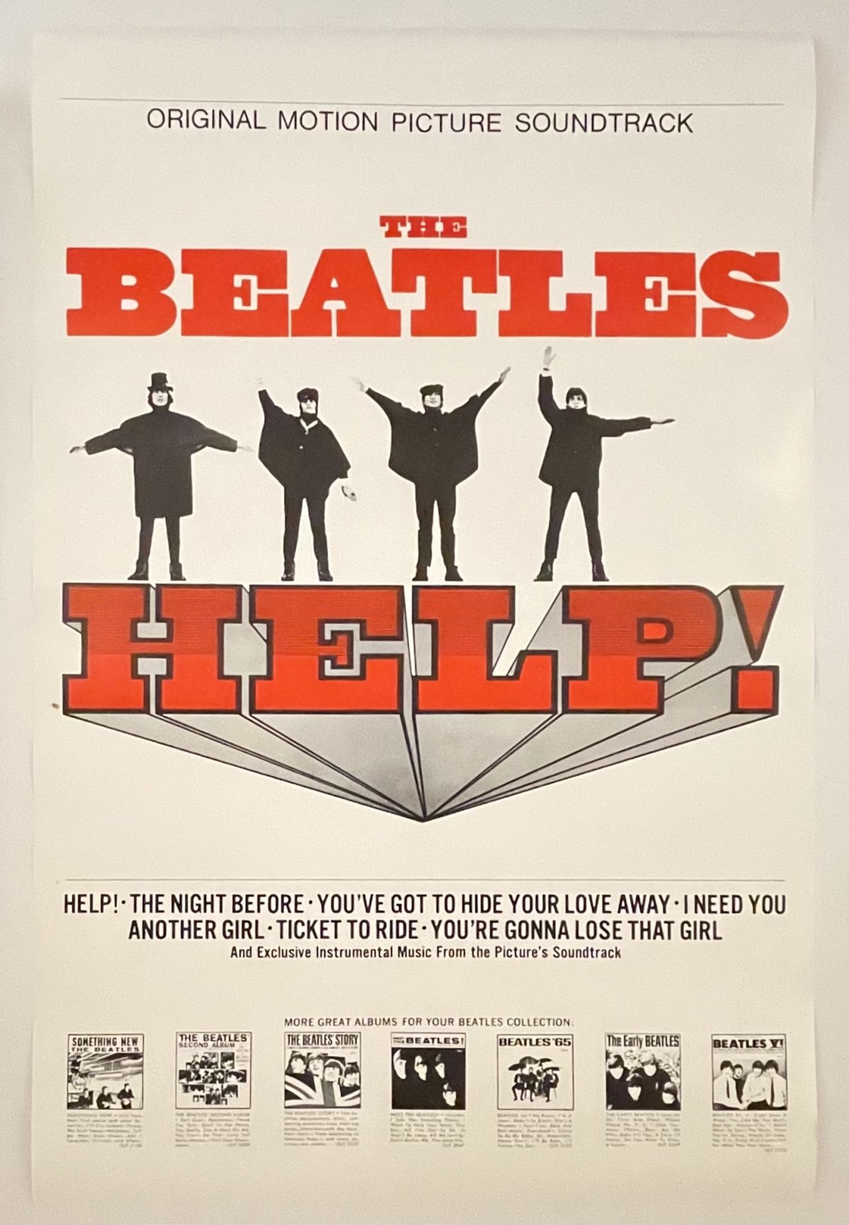 champion Patent etikette Original Plakat - The Beatles, Help - Underholdning - FilmPlakaten.Com