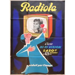 Original Plakat - Radiola Hi-Fi Vision