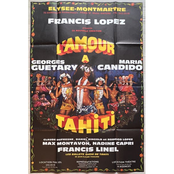 Original Plakat - L'Amour A Tahiti