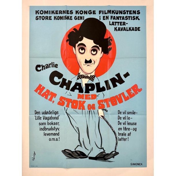 Chaplin - Med Hat, Stok Og Stvler