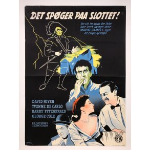 Det spger paa slottet! - Original filmplakat, Ca 62x85cm