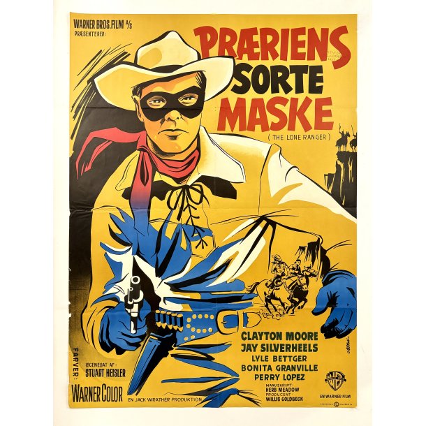 Prriens Sorte Maske - The Lone Ranger 