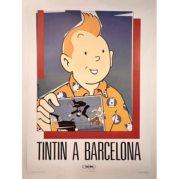 Tintin A Barcelona & Vintage Tintin-butik.dk