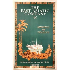 Original K Plakat - The East Asiatic Company LTD. Shipping and Trading