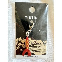 Tintin Vintage Pakke - T-shirt, Spillekort, Raket vedhng og 3 figurer