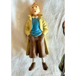Tintin Vintage Pakke - T-shirt, Spillekort, Raket vedhng og 3 figurer