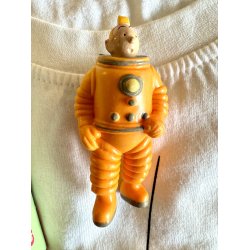 Tintin Vintage Pakke - T-shirt, Spillekort, Raket vedhng og 3 figurer