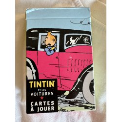 Tintin Vintage Pakke - T-shirt, Spillekort, Raket vedhng og 3 figurer