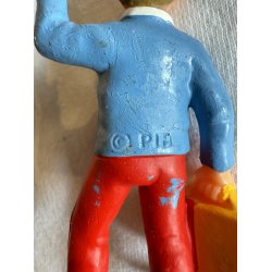 Tintin Vintage Pakke - T-shirt, Spillekort, Raket vedhng og 3 figurer