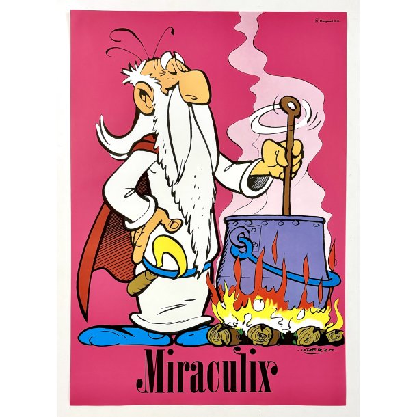 Original Vintage Plakat - Miraculix, Uderzo 1968