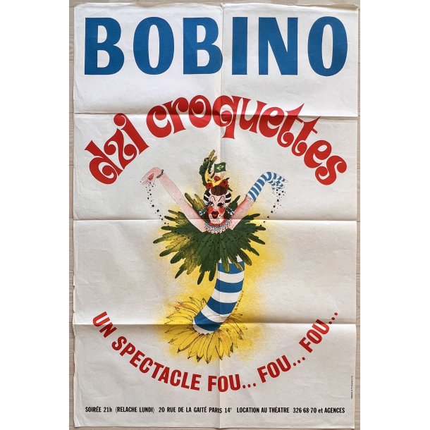Bobino - Original Fransk Teaterplakat